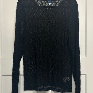 Black Lace Women's Top